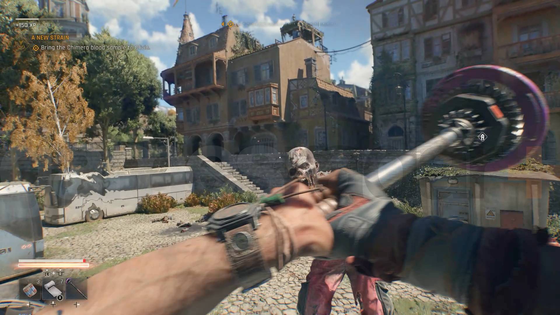 You need space to charge attacks in Dying Light The Beast
