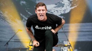 Parkway Drive’s Winston McCall onstage in 2013