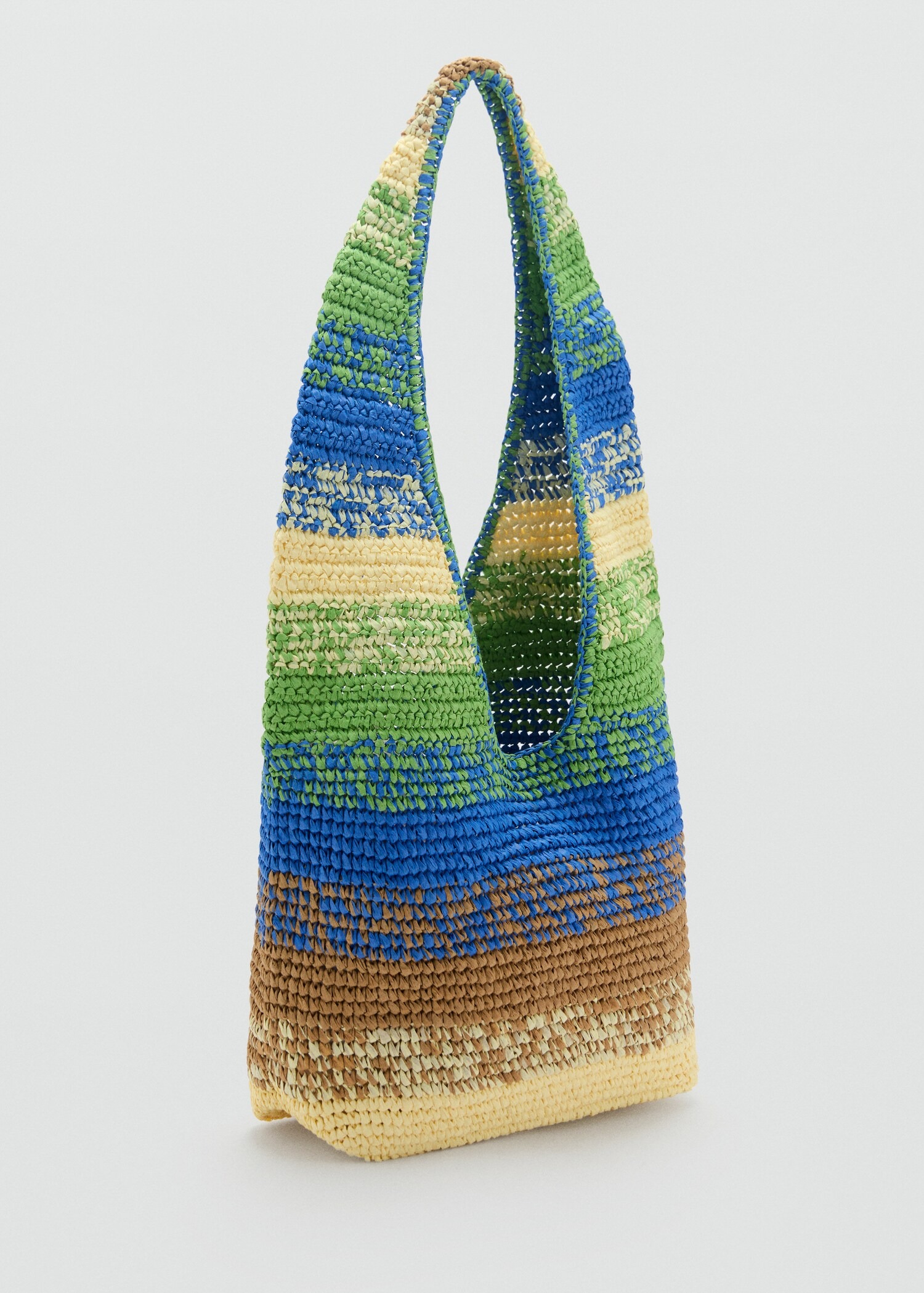 MANGO, Natural Fibre Gradient Shopping Bag - Women | Mango United Kingdom