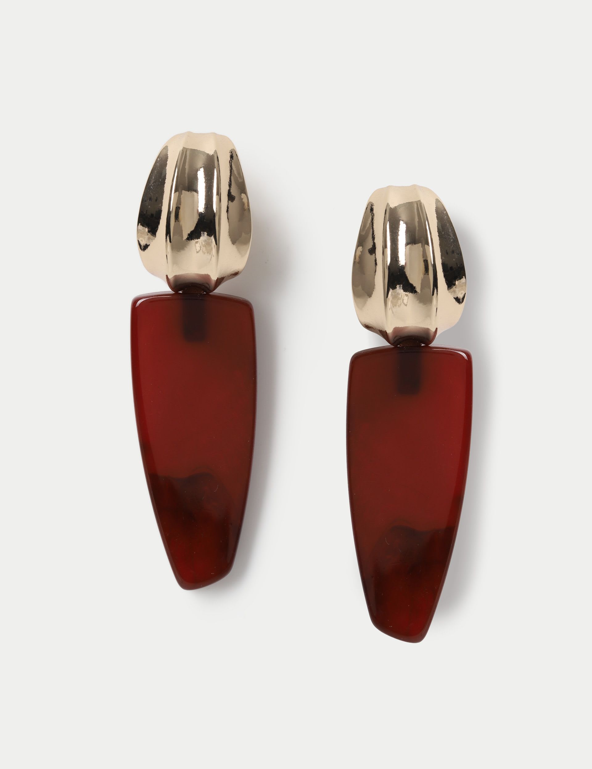 Textured Resin Drop Earrings