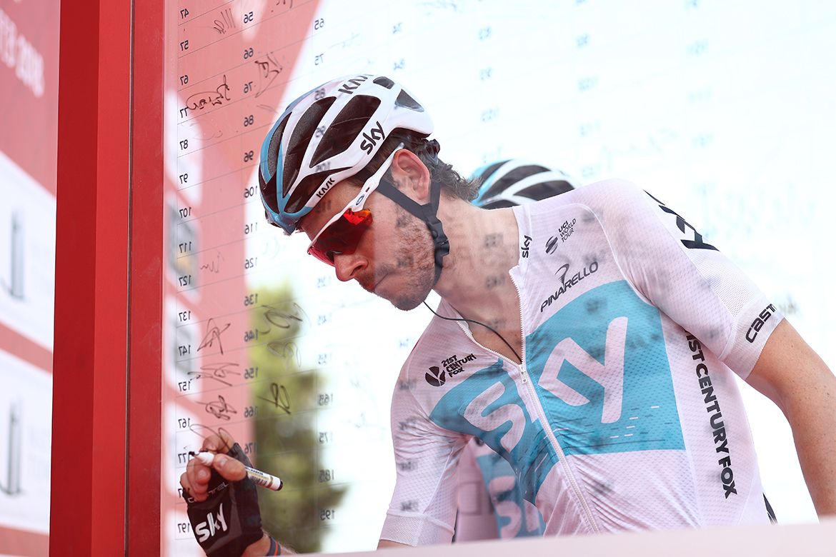 Luke Rowe back to racing after breaking his leg