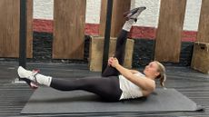 Woman exercising in a gym