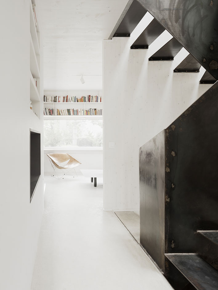 Staircase connects areas