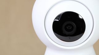 Close up of home security camera