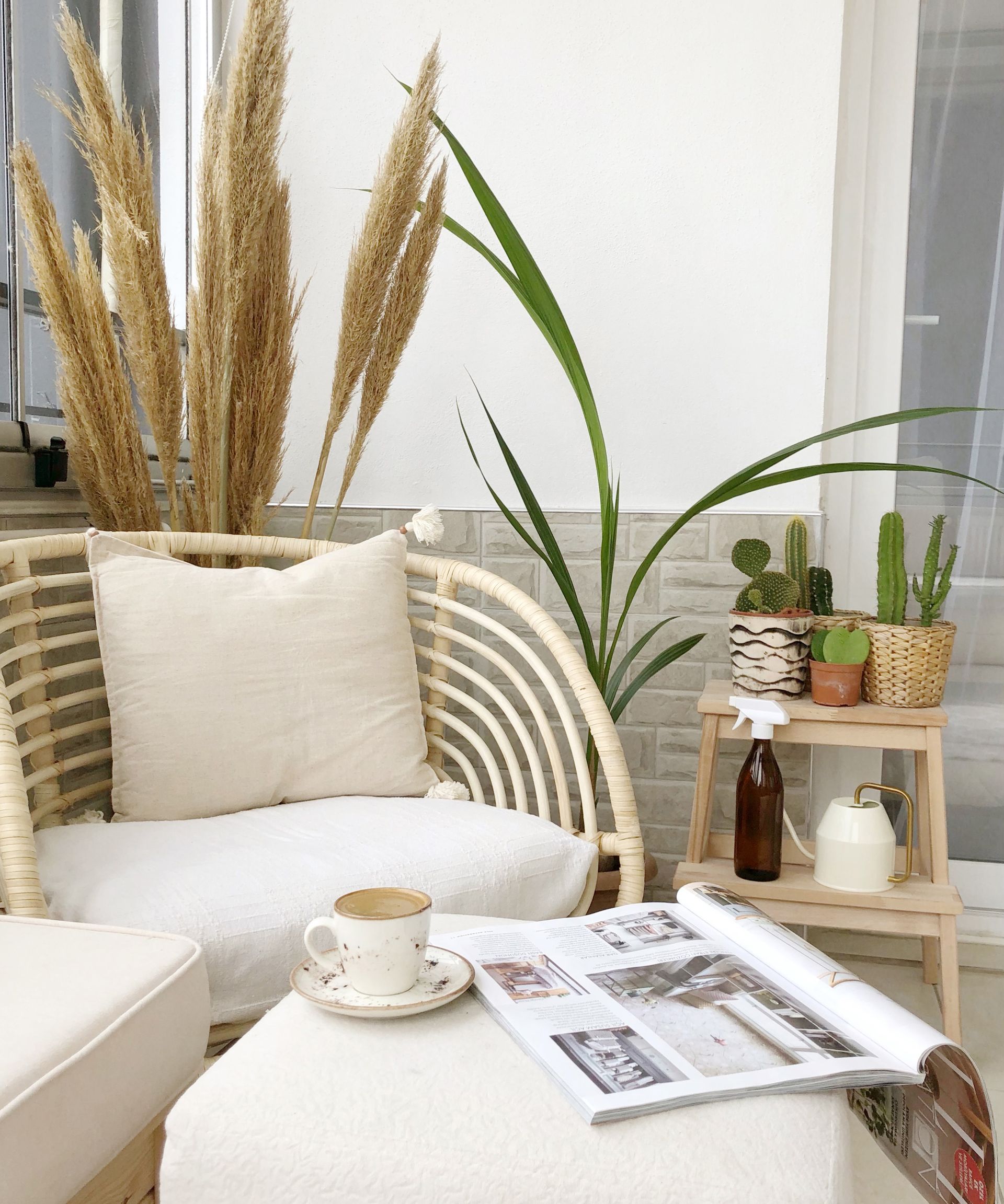 Five ways to style the IKEA BUSKBO rattan chair Livingetc