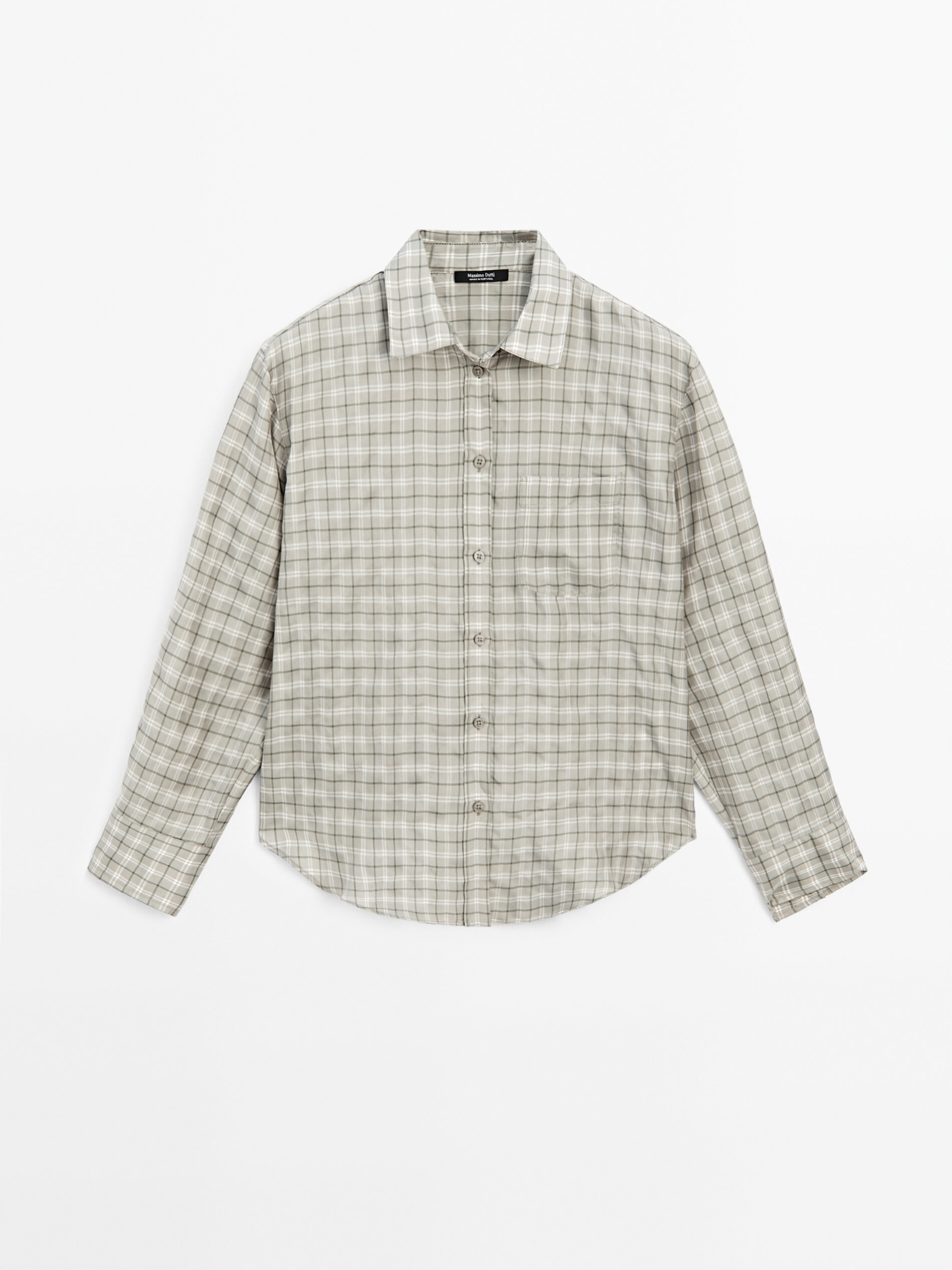 Flowing 100% Cupro Check Shirt
