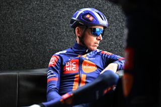 GUILHERANDGRANGES FRANCE MARCH 01 Romain Bardet of France and Team Picnic PostNL prior to the 25th FaunArdeche Classic 2025 a 1659km one day race from GuilherandGranges to GuilherandGranges on March 01 2025 in GuilherandGranges France Photo by Billy CeustersGetty Images