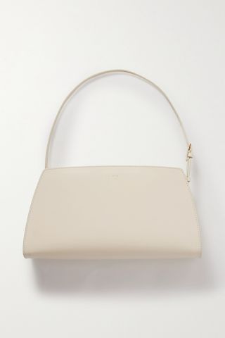 Dalia Glossed-Leather Shoulder Bag
