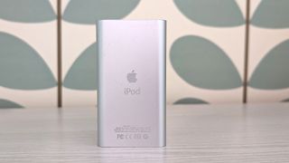 A silver Apple iPod mini