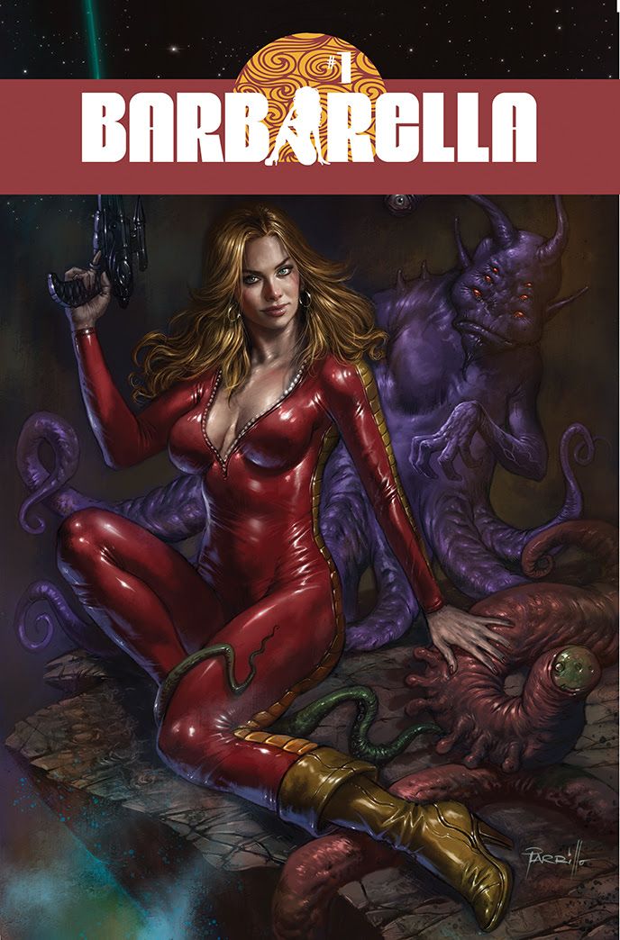 "Barbarella" is back in space for sci-fi action in Dynamite Entertainment's new series launching July 21, 2021.