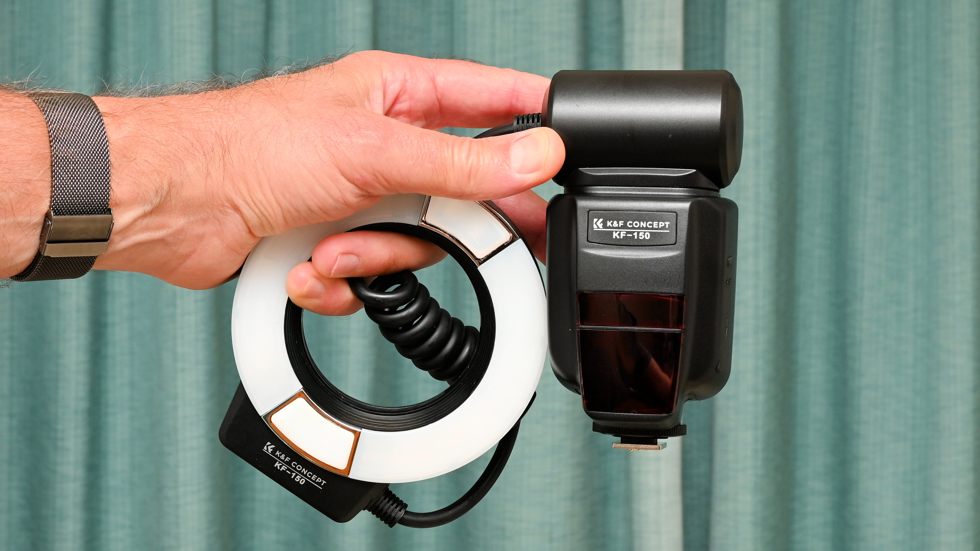 K&amp;amp;F Concept KF-150 Macro Ring Flash product shot