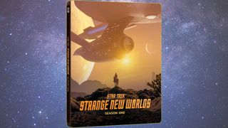 a cover for the Blu-Ray edition of Star Trek Strange New Worlds
