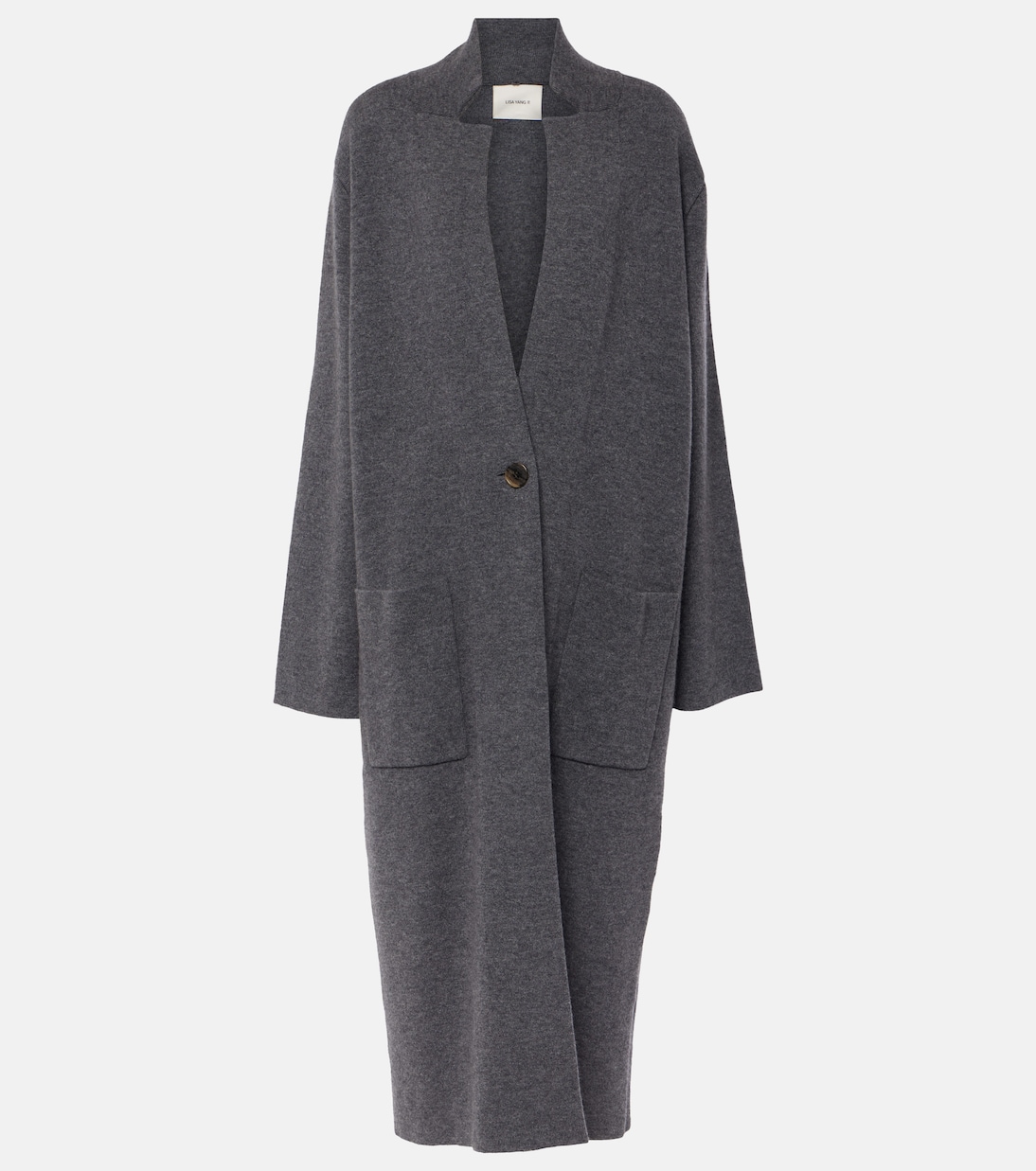 Amie Cashmere Coat in Grey - Lisa Yang