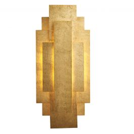 Shanti Ambient Aztec Wall Light in Gold Leaf