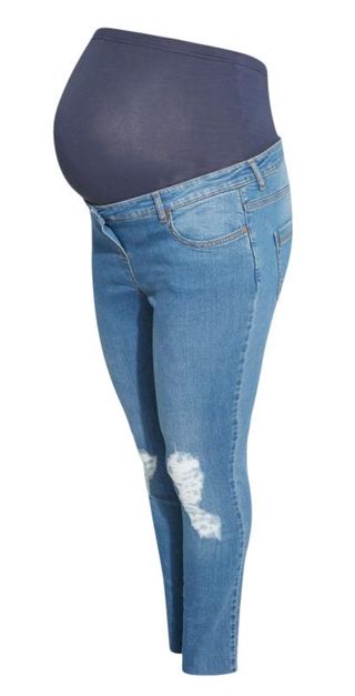 An image of the Best plus-size maternity jeans - Yours Bump It Up AVA Jeans