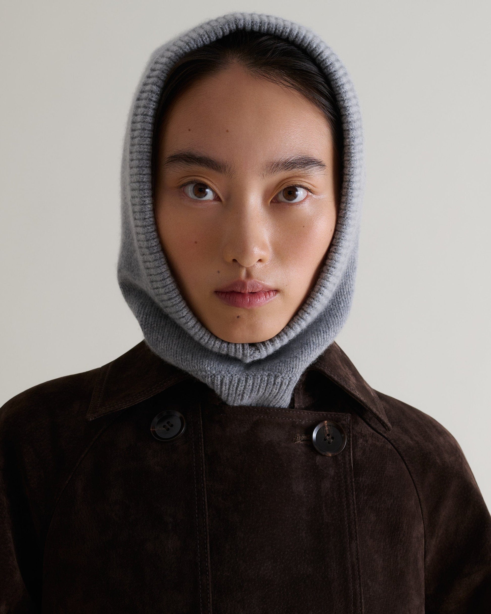 rise &amp;amp; fall knitted merino hood