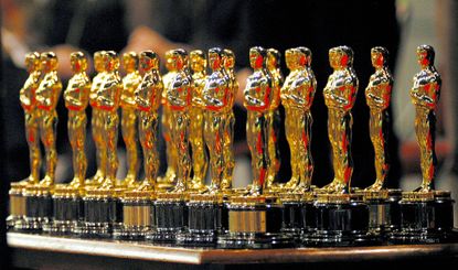 Oscar statuettes.