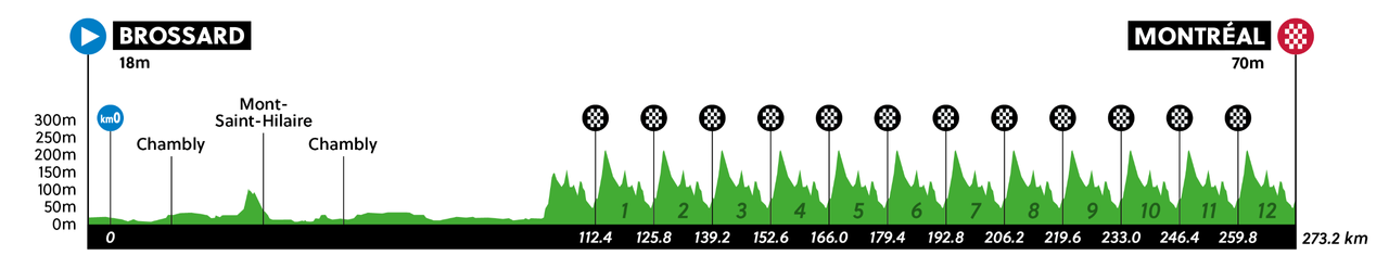 Profile for elite men's road race
