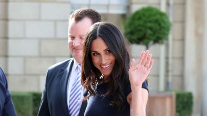 Meghan Markle Navy Dress