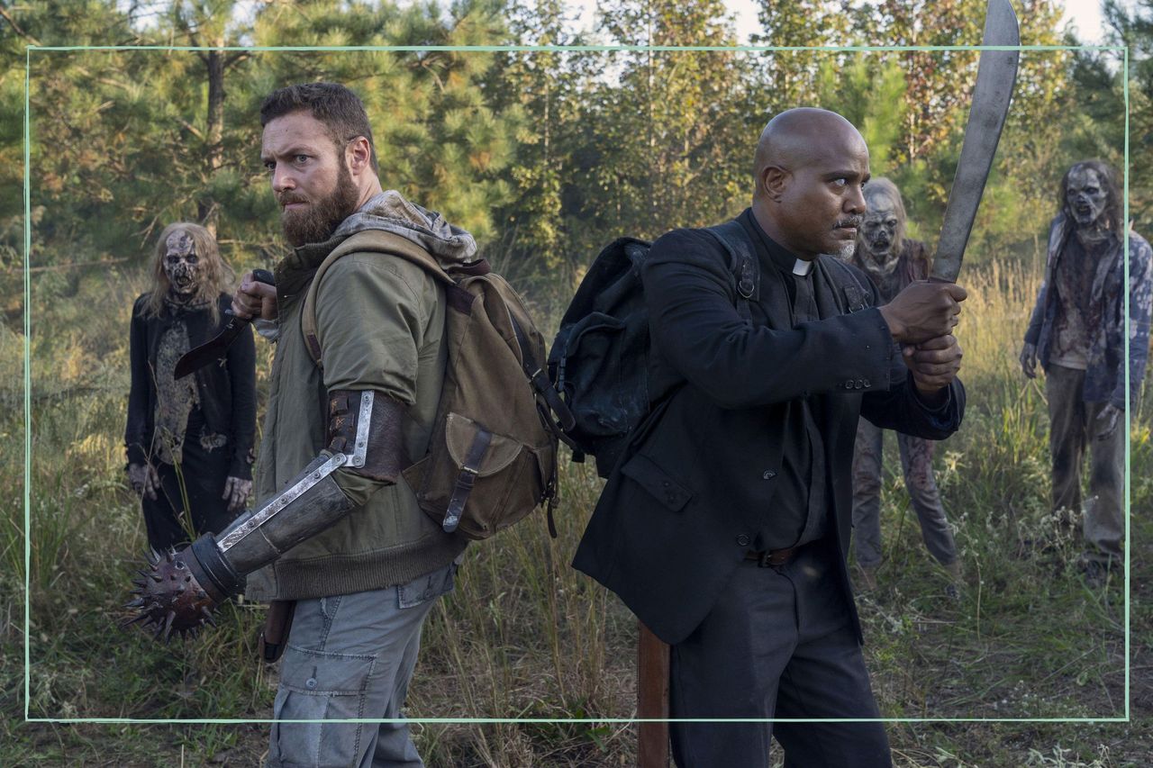 Seth Gilliam as Gabriel and Ross Marquand as Aaron in The Walking Dead