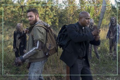 Seth Gilliam as Gabriel and Ross Marquand as Aaron in The Walking Dead