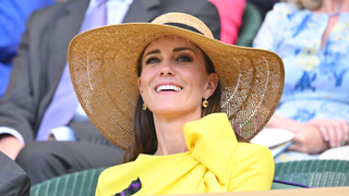 Catherine, Duchess of Cambridge at the the Wimbledon Women's Singles Final at All England Lawn Tennis and Croquet Club on July 09, 2022 in London, England