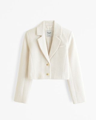 Cropped Tweed Blazer