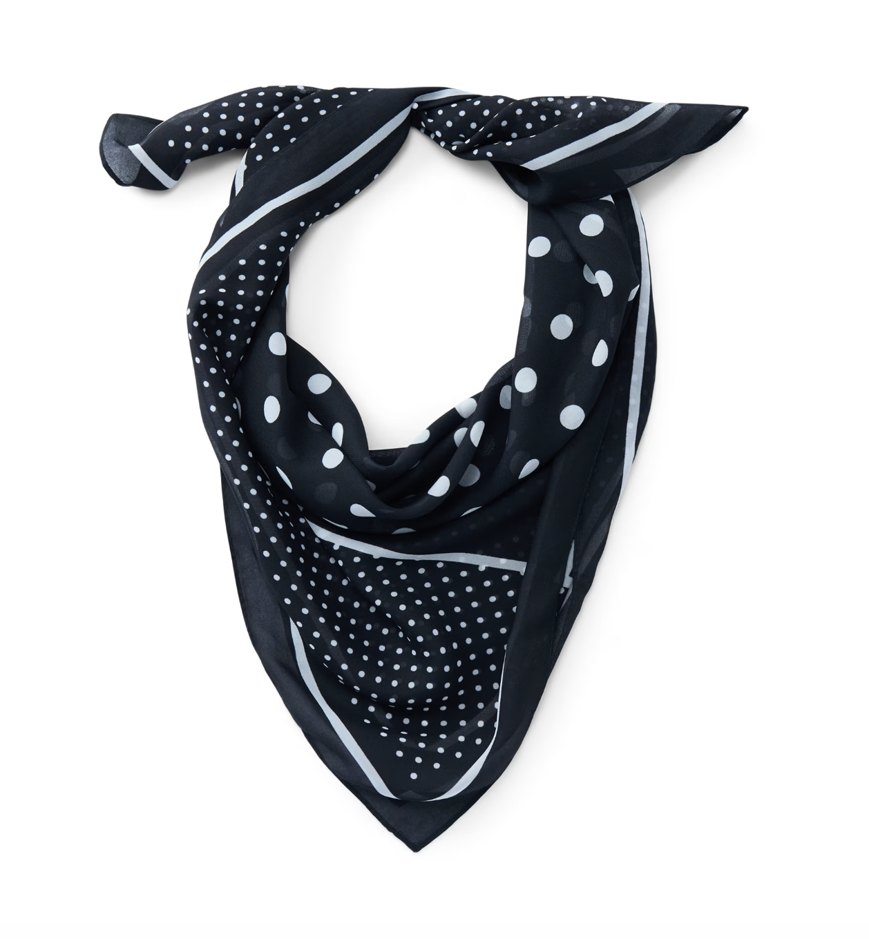 Time and Tru, Geometric Polka Dot Scarf