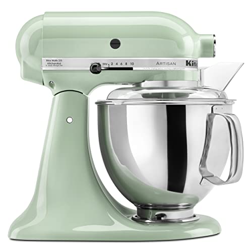 Kitchenaid Artisan Series 5 Quart Tilt Head Stand Mixer With Pouring Shield Ksm150ps, Pistachio