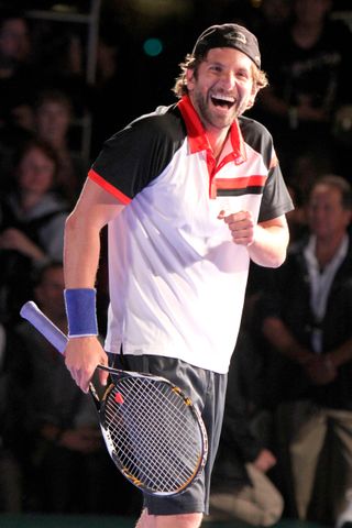 Bradley Cooper Playing Tennis
