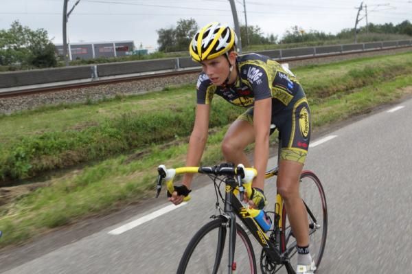Maaike Polspoel (Topsport Vlaanderen 2012) with 20 kilometres to go