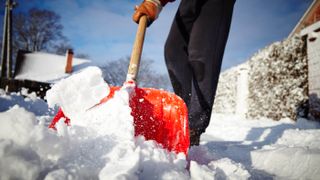 Shovelling snow