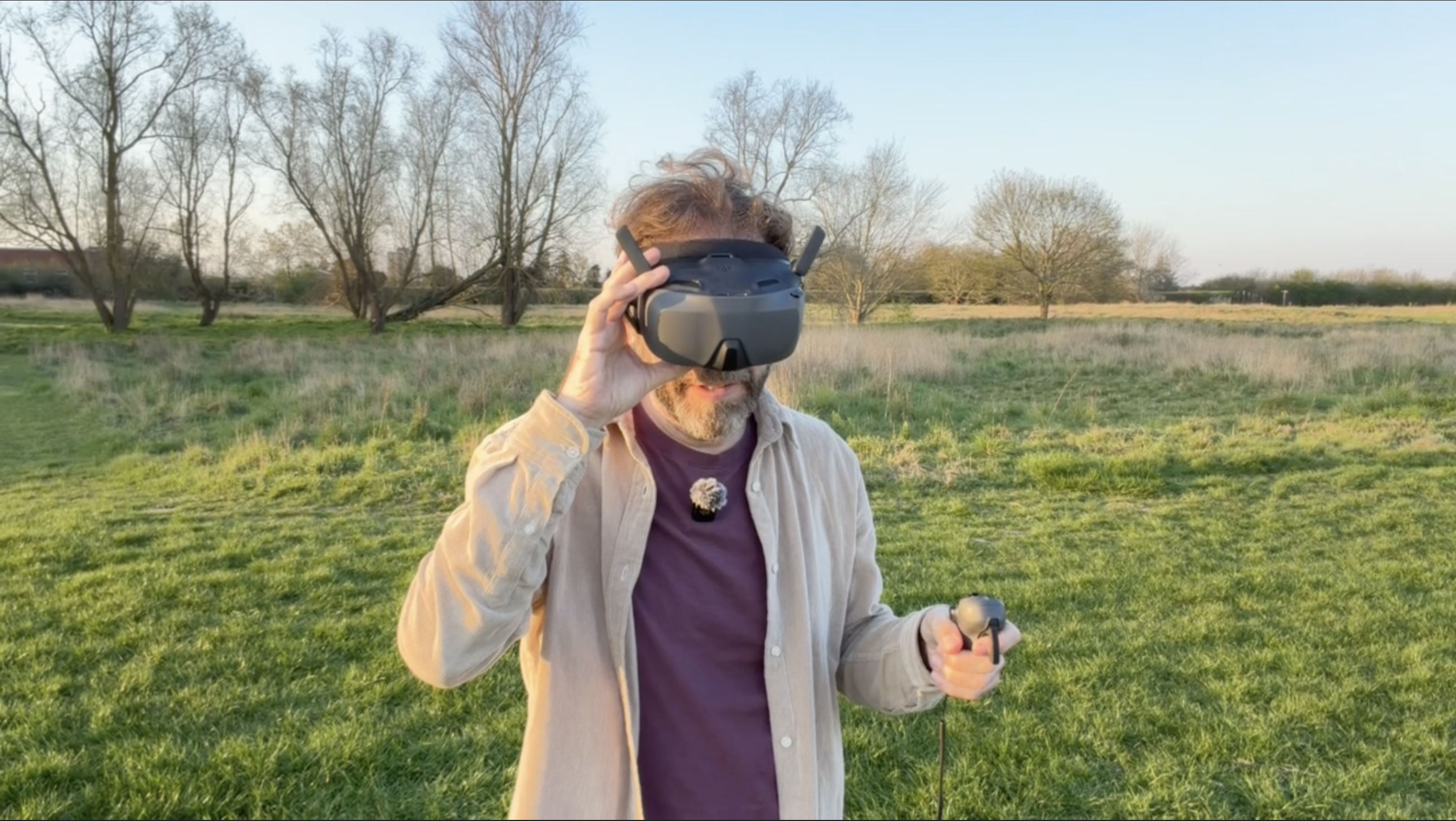 Adam Juniper flying the Avata 360 drone