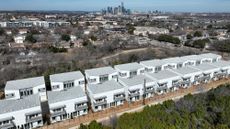New homes under construction in Austin, Texas