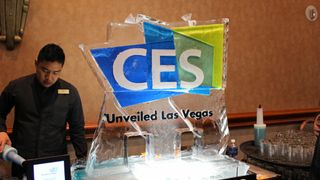 CES ice sculpture