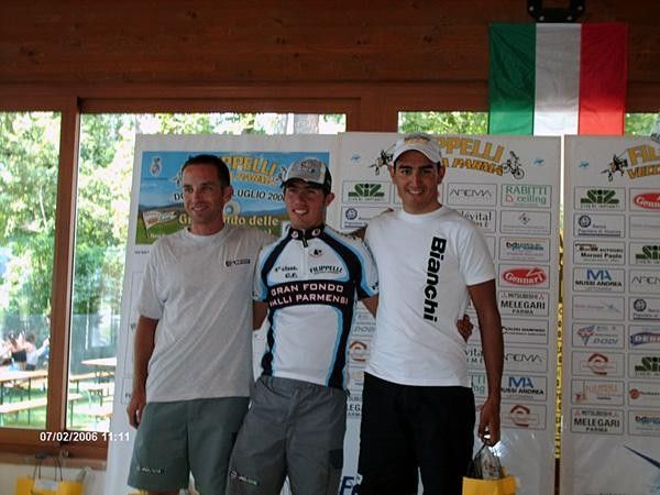 Podium at the GF Valli Parmensi