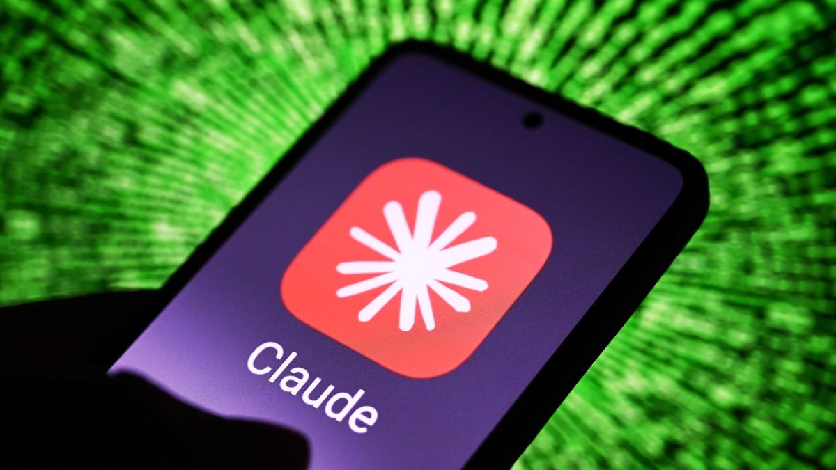 Claude AI app by Anthropic is seen displayed on a smartphone screen.