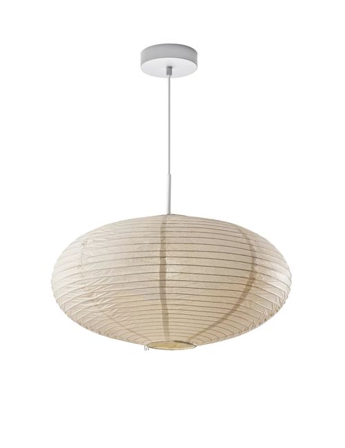 Alana Large Rice Paper Dumpling Oval Pendant