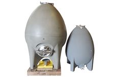 Concrete eggs in the winery