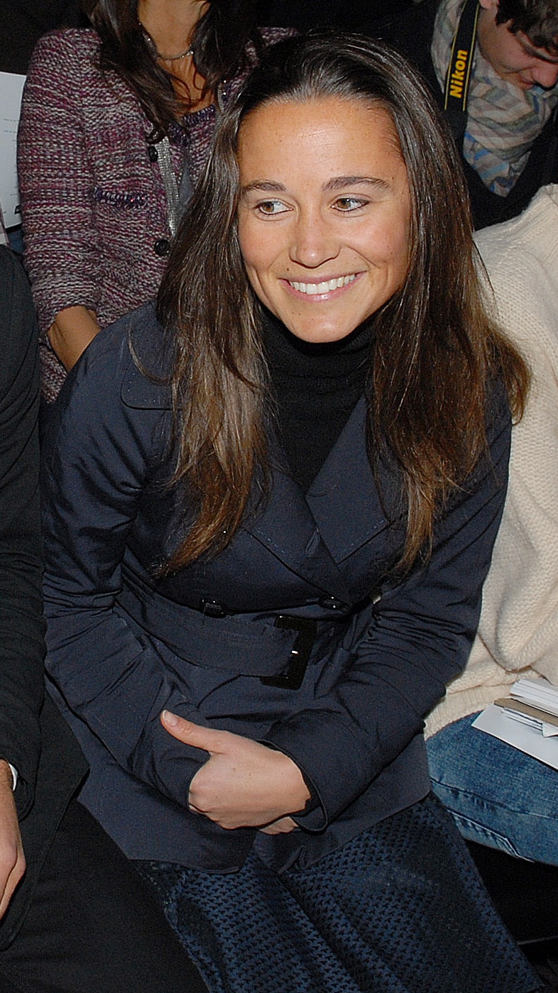 Pippa Middleton attends the Issa catwalk show during London Fashion Week on February 23, 2010