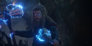 Thor in Avengers Endgame dual wielding
