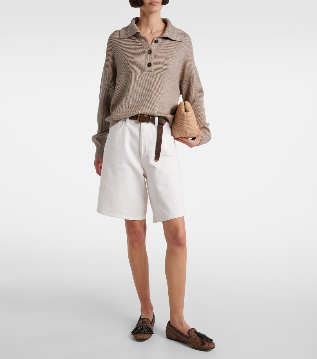 Indra Mid-Rise Denim Shorts