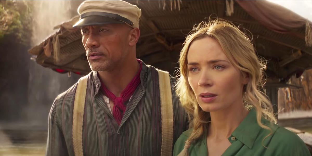 Dwayne Johnson and Emily Blunt in Jungle Cruise