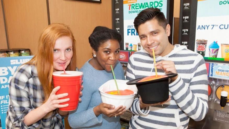 These people know how to drink Slurpees.