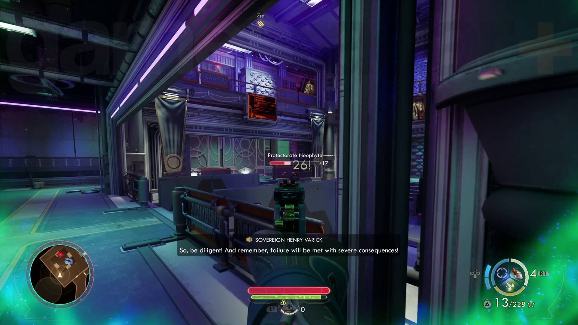 The Outer Worlds 2 Central Dispatch shootout with protectorate forces
