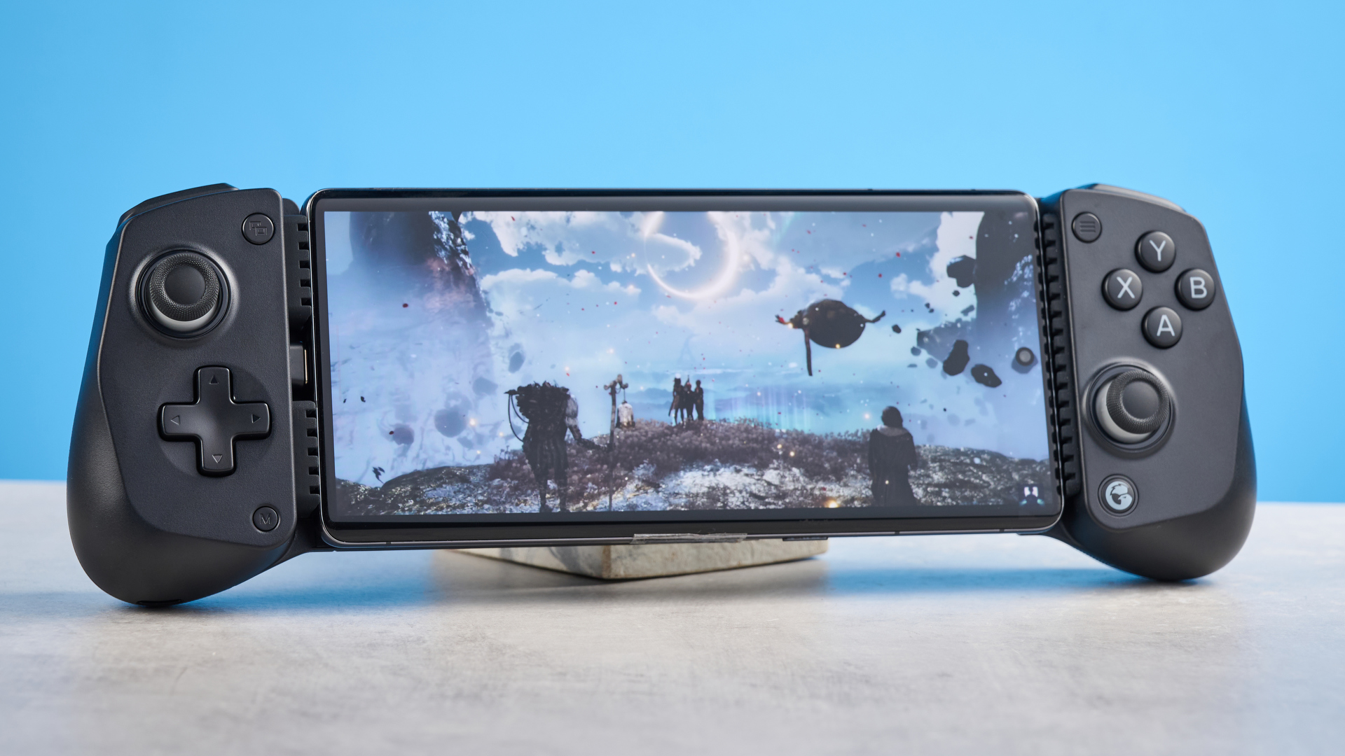 A black GameSir X5 Lite mobile gaming controller
