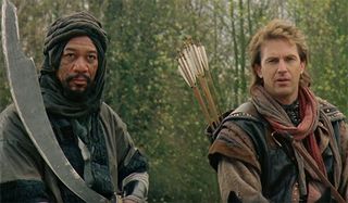 Morgan Freeman and Kevin Costner in Robin Hood: Prince of Thieves