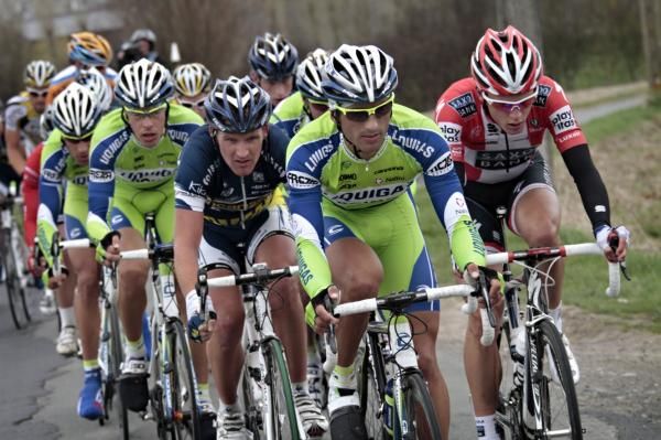 Liquigas were a strong presence throughout the Flemish Classics