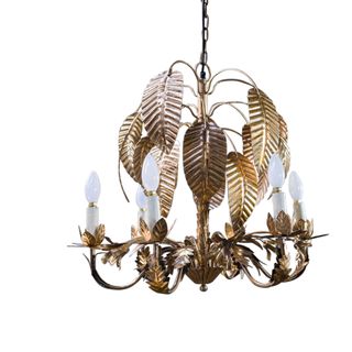 Gold Palm Tree chandelier, £398, Graham & Green (01225 418200; www.grahamandgreen.co.uk)