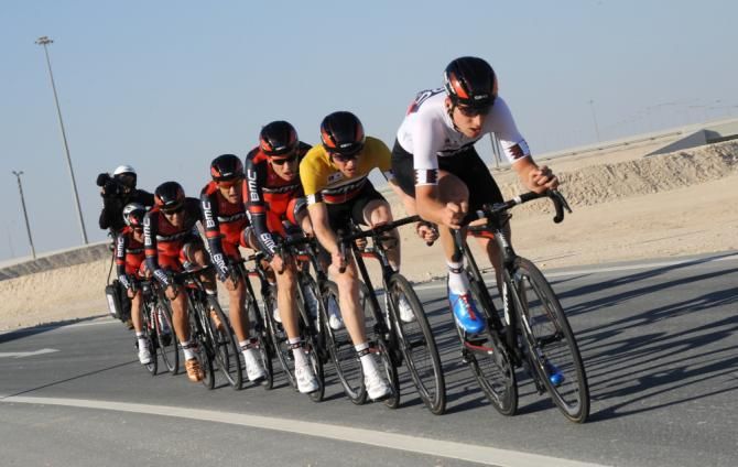 Team BMC on the way to a stage win